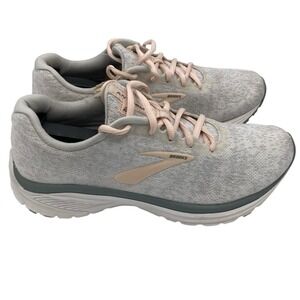 Brooks Anthem 2 Running Shoes Womens Sz 8 M White Grey Sneaker Athletic Knit